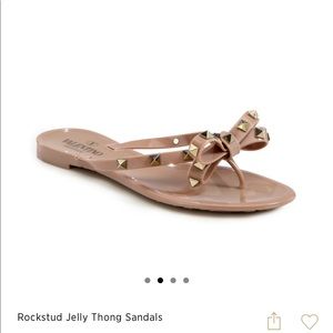 Valentino Rockstud jelly sandals.